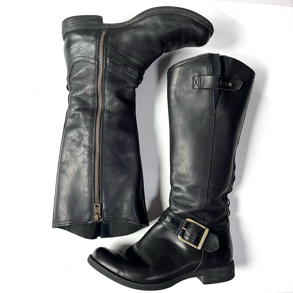 TIMBERLAND Savin Hill Black tall riding winter boots - 7.5